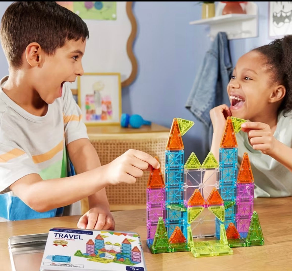 Mini magnet tiles