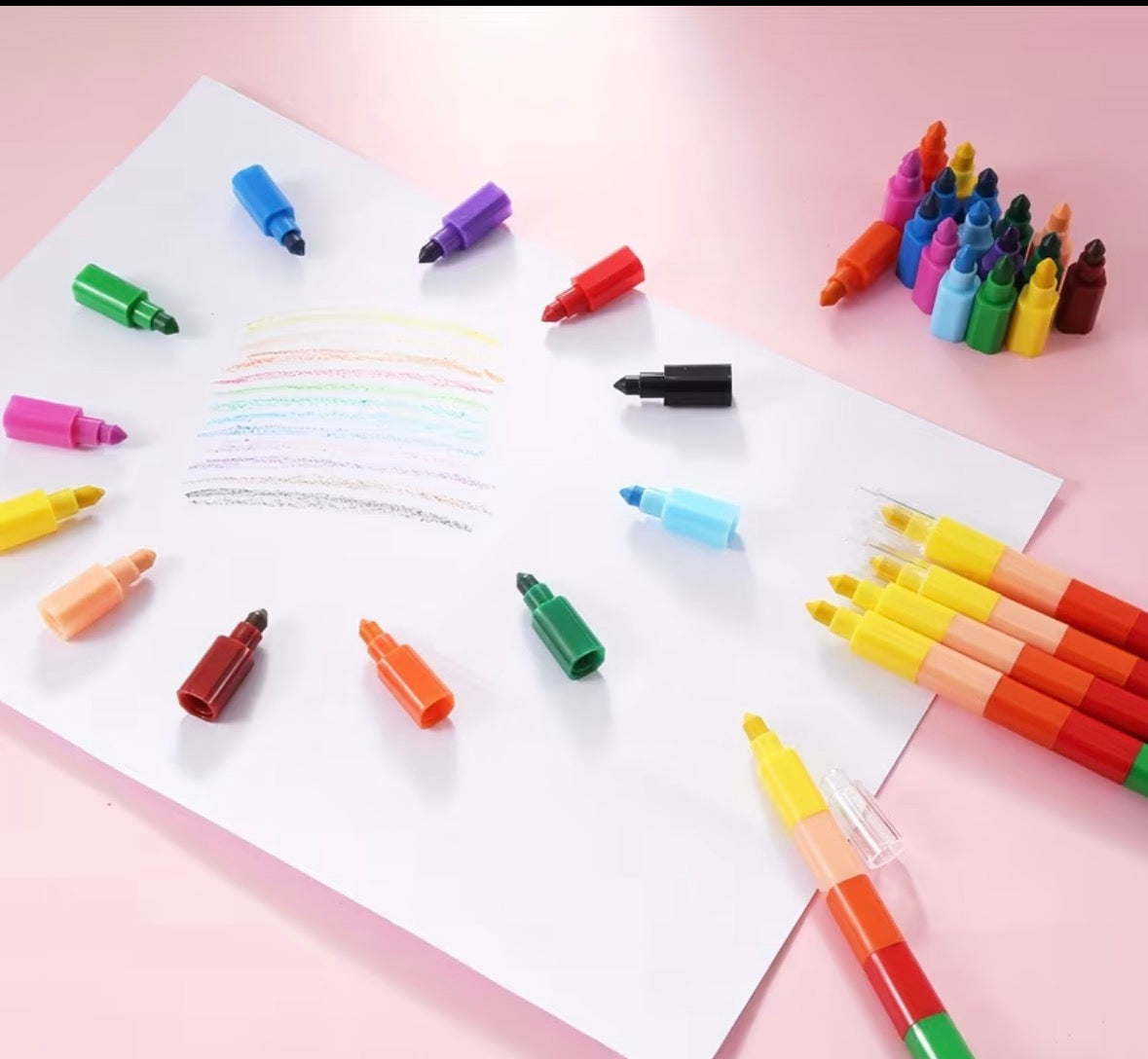Stacking crayons