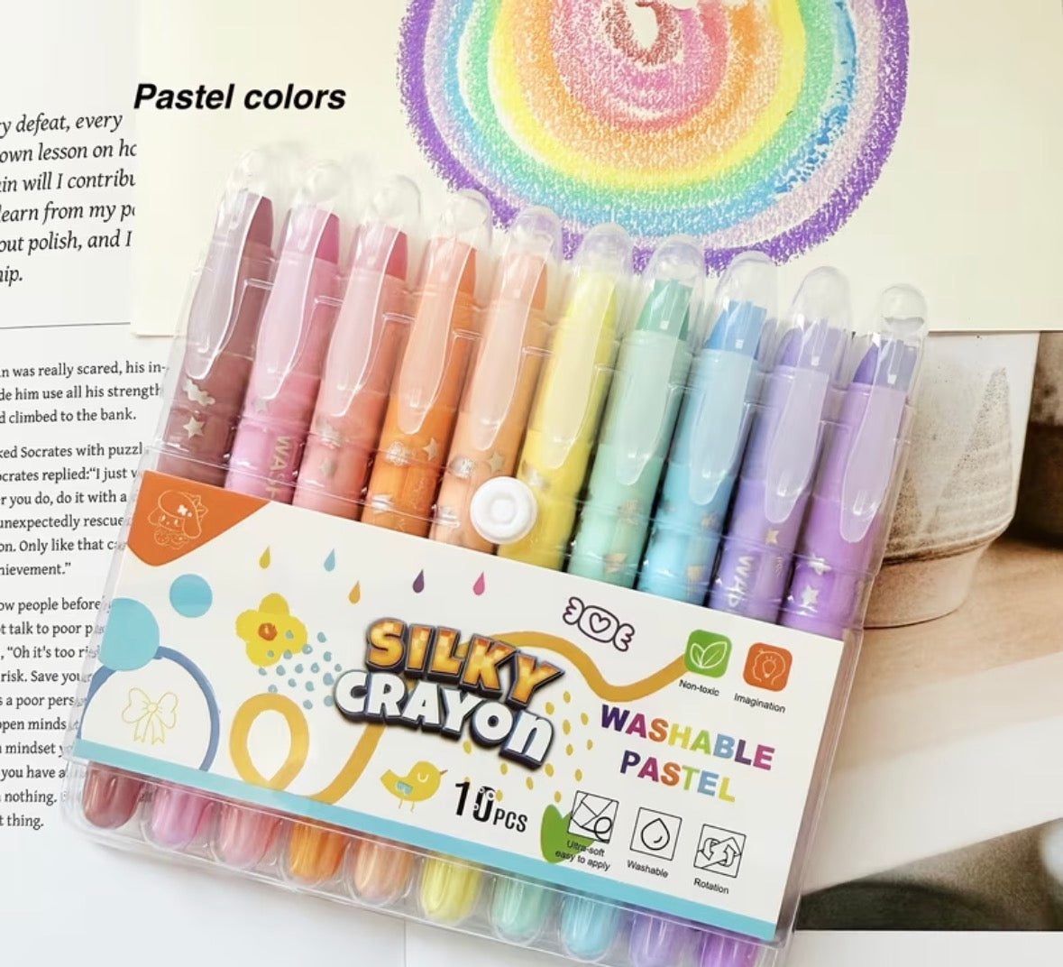 Silky crayons