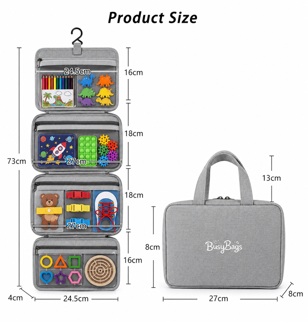 Grey Busy Bag - Base Bag
